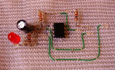 textile electronic circuit