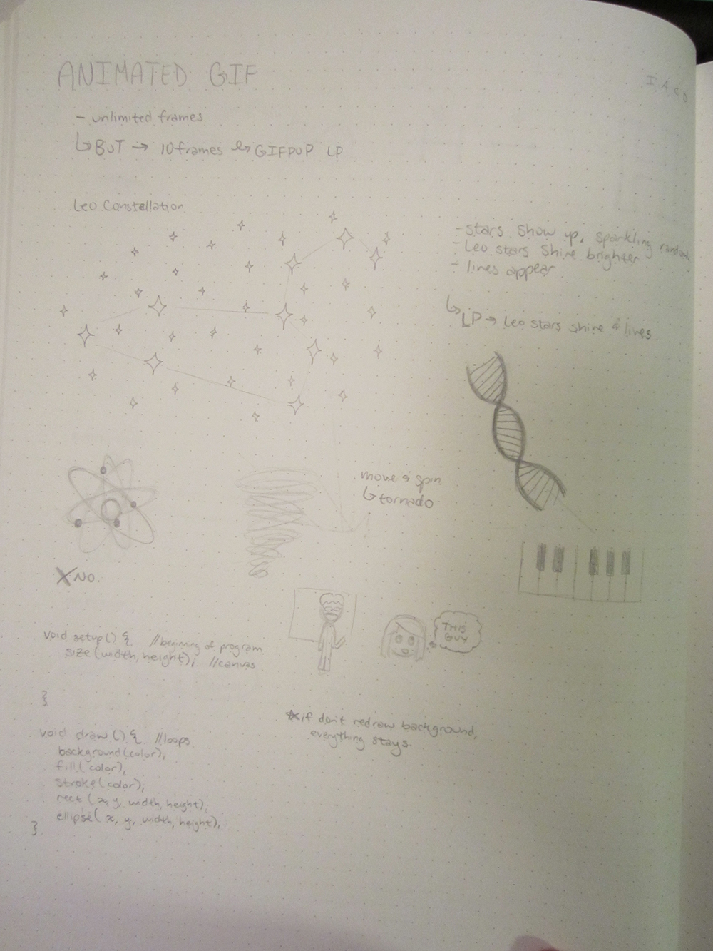 random ideas I drew to branch off of