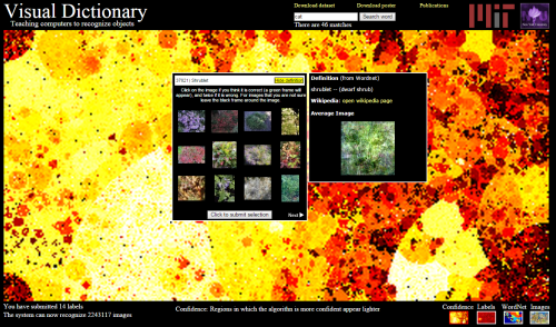 Screenshot of the MIT Visual Dictionary