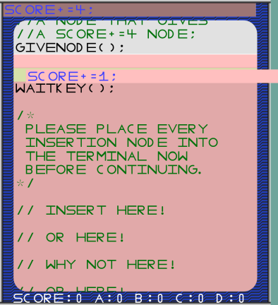 Code Breaker Screenshot that shows the user dynamically injecting some code into the execution.